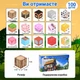 Магнитный конструктор Minecraft Уютный дом с сакурой 100 кубиков, набор блоков майнкрафт для детей STEM развитие - изображение 4