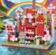 Магнитный конструктор Minecraft Уютный дом с сакурой 100 кубиков, набор блоков майнкрафт для детей STEM развитие - изображение 5