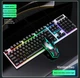 Игровой проводной комплект JOMAA Leaven D320 клавиатура механическая + мышка с RGB подсветкой Черный - изображение 2