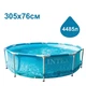 Круглый бассейн Intex 28206 NP, размером 305×76 см, 4485 л, с оцинкированным каркасом, синий - изображение 2