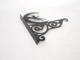 Кронштейн Фея на качели, маленький, крепление для кашпо с цветами, настенный держатель горшков, метал, чорний - изображение 4
