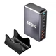 Зарядний пристрій XoKo 2xUSB-С PD100W + 3xUSB-С PD65W + 3xUSB QC18W 440W GaN (QC-400) - зображення 3
