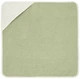 Рушник дитячий Little Dutch Blueberry Leaves оливковий з капюшоном 100x100 см (8721122570388) - зображення 3
