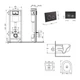 Готовое решение Qtap для ванной комнаты: подвесной унитаз Taurus Ultra Quiet 515×360×350 + комплект инсталляции Nest 4в1 (круглая клавиша Matt Black) - изображение 2
