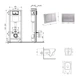 Готове рішення Qtap для ванної кімнати: підвісний унітаз Crow Ultra Quiet 520x360x290 + комплект інсталяції Nest 4 в 1 (квадратна клавіша Satin) - изображение 5