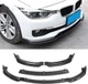 Накладка-сплиттер (передняя губа) для BMW 3 Series F30 (2013–2019) со стандартным передним бампером. - изображение 2