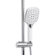 Душова система універсальна Qtap Grand на три споживачі (з виливом) QTGRAWCR1004 Chrome/White - зображення 6