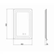 Зеркало Qtap Mideya (DC-F911) 500х800 с LED-подсветкой Touch, с антизапотеванием, диммером QT2078F911W - изображение 2