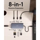 Концентратор USB-C 8-in-1 1xUSB-C PD100W + 1xHDMI + 2xUSB-A + 1xUSB-C 10Gbps + 1xRJ45 + SD black Anker (A83830A2) - зображення 4