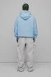 Чоловіче блакитне худі Oversized Multi Logo H GOTS Preach S 206270 - зображення 3