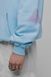 Чоловіче блакитне худі Oversized Multi Logo H GOTS Preach S 206270 - зображення 6