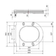 Сидіння для унітаза Qtap (Robin 490) 425x363x50 мм, Matt Black, з мікроліфтом Slim Duroplast, Quick Release QTSC179MB48676 - зображення 5