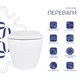 Унитаз подвесной Qtap Robin ML Ultra Quiet 490×365×325 мм, с сиденьем Soft-close MagLock, White QTROBML26W49621 - изображение 3