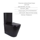 Комплект 2 в 1: унитаз напольный Qtap Scorpio Matt Black QT14226088AMB + набор гигиенического душа Lidz Aria Black LDARI110BLA43394 - изображение 3