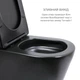 Комплект 2 в 1: унитаз напольный Qtap Scorpio Matt Black QT14226088AMB + набор гигиенического душа Lidz Aria Black LDARI110BLA43394 - изображение 4