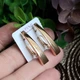 Серьги Xuping Jewelry длина 2.8см ширина 3-4мм медицинское золото позолота 18К с1676 - изображение 5