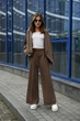 Костюм подростковый классический двойка popluzhnaya ЕВ25584 коричневый 146 152 - изображение 1