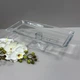Блюдо на ножке стеклянное прямоугольное 29,6х14,7х8 см Crystallin Pasabahce Grace 95462 - изображение 2