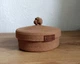 Кошик-органайзер з кришкою для зберігання речей - Caramello Tesoro, 18×7 см, карамельного кольору - зображення 1