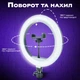 Набор блогера: кольцевая лампа 30 см со штативом 2.1 м и микрофон петличка Type-C/Lightning (3608) - изображение 3