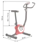 Механический велотренажер Atleto QN-B201 120х42х93 см до 100 кг с дисплеем Красный (21-76-21321900) - изображение 8