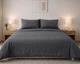 Постельное белье LARA бязь-страйп Dark Gray d11224e евро - изображение 1