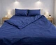 Постельное белье LARA бязь-страйп Dark Blue d11298e евро - изображение 1