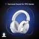 MCHOSE V9 PRO Беспроводные геймерские наушники Icy White - изображение 5