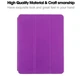 Чехол Smart Case No Logo для iPad mini 2024 6 2021 фиолетовый защитный аксессуар для удобного использования планшета - изображение 4