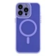 Чехол TPU PC Magnetic Matte для iPhone 13 Pro Max с MagSafe защита камеры фиолетовый - зображення 1