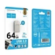 Флеш-накопитель USB 3.0 Type-C 64GB металл Hoco UD17 для хранения данных - изображение 2