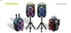 Портативная Bluetooth колонка 650 Вт 341х295х558 мм караоке Hopestar PARTYONE CLUB Black - изображение 6