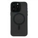 Чохол TPU PC Magnetic Matte для iPhone 14 Pro з MagSafe захист камери чорний - зображення 1