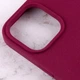 Чехол силиконовый Silicone Case для iPhone 11 Pro с микрофиброй внутри защитный красный Garnet - зображення 5