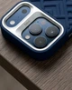Чехол противоударный Kajsa Briquette Collection для iPhone 17 Pro с MagSafe микрофибра синий B-Ring - зображення 5
