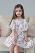 Сукня для дівчинки Mevis 5403 біла з квітами розмір 104 - изображение 1