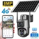 4G камера видеонаблюдения Guudgo EXF-QS6-B4L4QE на солнечной панели, двойная линза, 8МП со встроенным аккумулятором 8000mAh - изображение 1