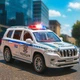 Іграшкова поліція Toyota Land Cruiser Prado металева модель 1:24 інерційна машинка зі світлом і звуком відкриваються двері - зображення 1