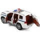 Іграшкова поліція Toyota Land Cruiser Prado металева модель 1:24 інерційна машинка зі світлом і звуком відкриваються двері - зображення 7