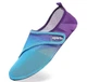 Обувь для пляжа и кораллов аквашузы Diving shoes синий с фиолетовым плоская подошва 38-39 ( 24,5 см ) 247 - изображение 2