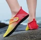 Обувь для пляжа и кораллов аквашузы Diving shoes желтые с красным плоская подошва 38-39 ( 24,5 см ) 246 - изображение 2