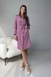 Жіноча сукня-сорочка на кнопках з паском Nenka XL Пудровий (nenka3545-XL) - изображение 2
