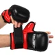 Перчатки Крабы спаринговые для MMA PU Zelart BO-4612 Размер XL Черный-красный - изображение 1