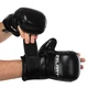 Перчатки Крабы спаринговые для MMA PU Zelart BO-4612 Размер L Черный - изображение 1