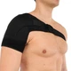 Фіксатор плечового суглоба (1 шт) SIBOTE Shoulder Support ST-7493-L лівий Розмір One size Чорний - зображення 1
