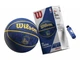 М'яч баскетбольний в подарунковій коробці + насос Wilson NBA TEAM TIEDYE GS WARRIORS WZ4007802XP №7 - зображення 1