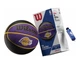 М'яч баскетбольний в подарунковій коробці + насос Wilson NBA TEAM TIEDYE LA LAKERS WZ4007803XP №7 - зображення 1