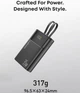 УМБ LaKuun Power Bank Повербанк 20000 mAh 35W Super Fast Charge Built-In Lighting and USB-C Cable Black (LK08) - зображення 6