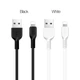 Кабель HOCO X20 USB to iP 2.4A, 1m, PVC, TPE connectors, Black - зображення 4