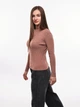 Гольф в'язаний жіночий OneSize Коричневий (687354-OneSize) - зображення 2